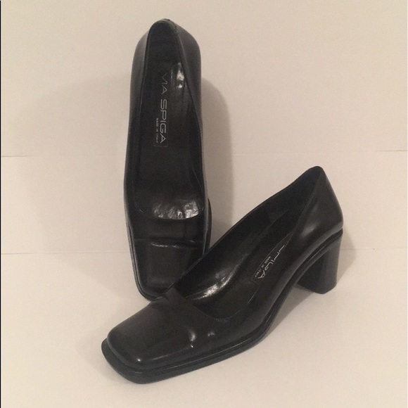 Via Spiga Black Leather Shoes - Picture 2 of 15